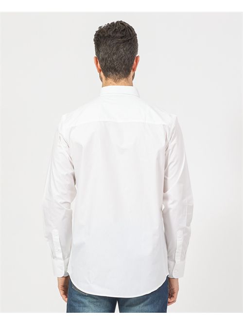 Chemise Richmond X pour homme avec logo sur la poitrine RICHMOND X | UMP25340CAWHITE